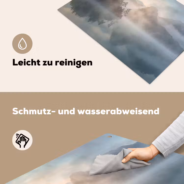 Landschap - Bergen - Mist - Water - Natuur Inductie beschemer met haakjes klein -ky-schoon-de
