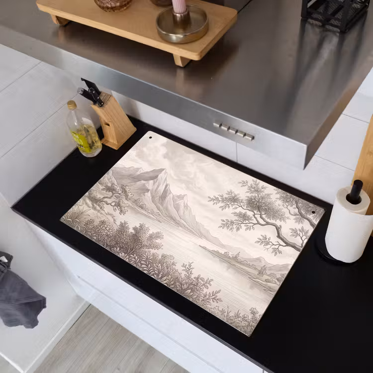 Landschap - Bergen - Meer - Natuur Inductie beschemer met haakjes klein -sfeer1