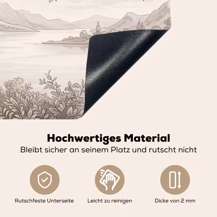 Landschap - Bergen - Meer - Natuur Inductie beschemer met haakjes klein -ky-onderkant-de