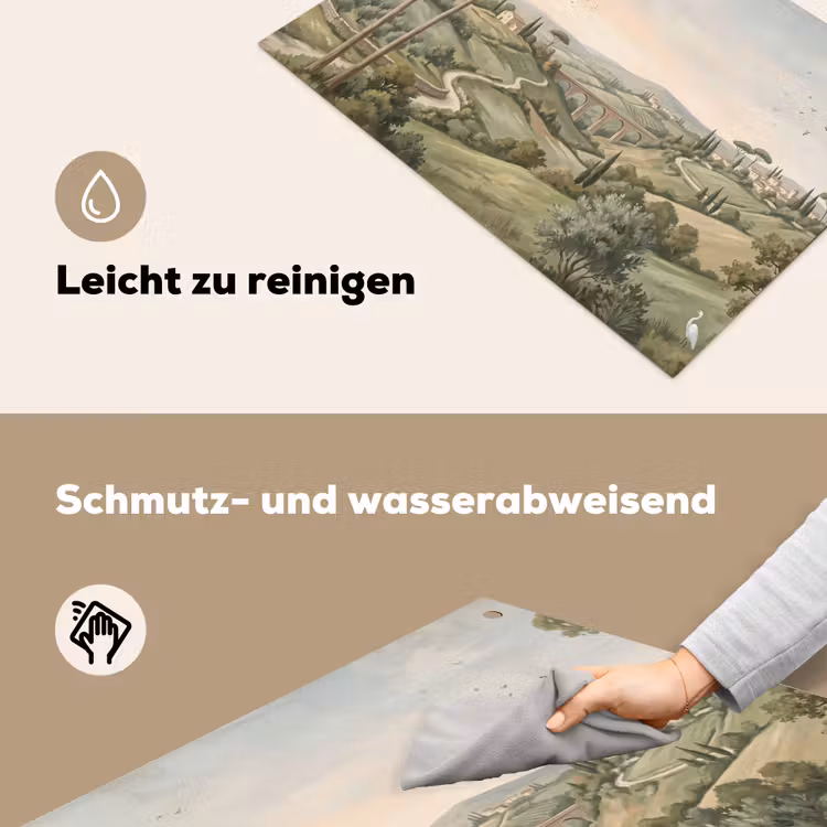 Landschap - Heuvels - Zandpad - Groen Inductie beschemer met haakjes klein -ky-schoon-de