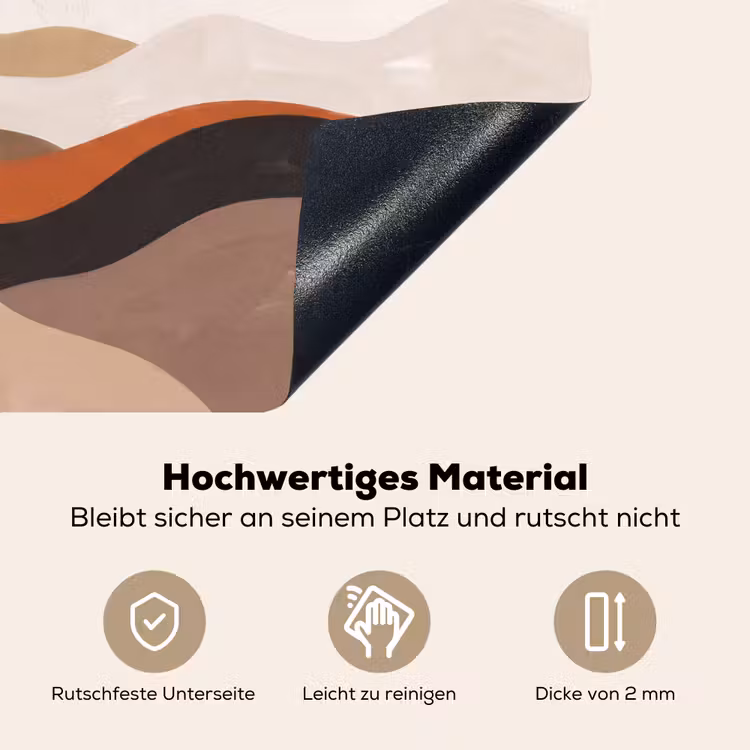 Landschap - Heuvels - Zon - Abstract - Oranje Inductie beschemer met haakjes klein -ky-onderkant-de