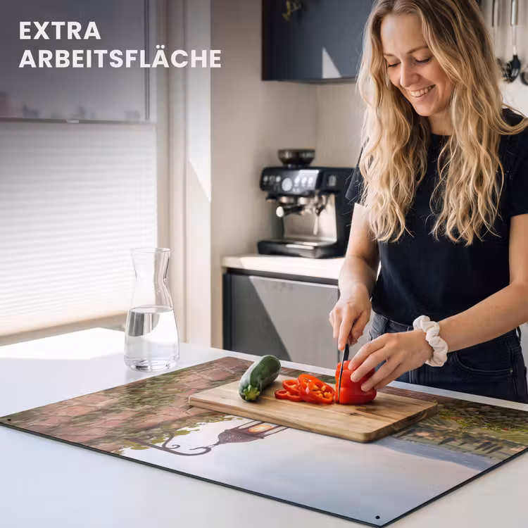 Lantaarn - Wijngaard - Landschap - Italiaans Inductie beschemer met haakjes klein -ky-usp-de