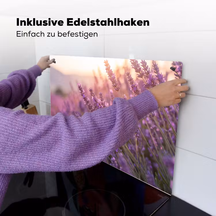 Lavendel - Paars - Zonlicht Inductie beschemer met haakjes klein -ky-ophangen-de