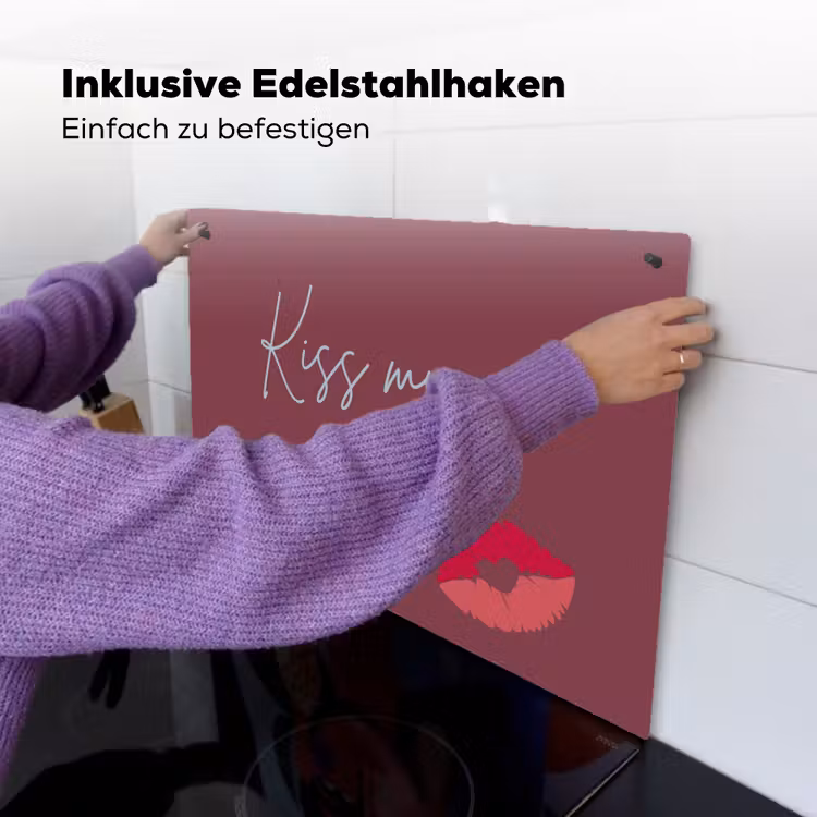 Kiss my ass - Lip - Bordeaux Inductie beschemer met haakjes klein -ky-ophangen-de