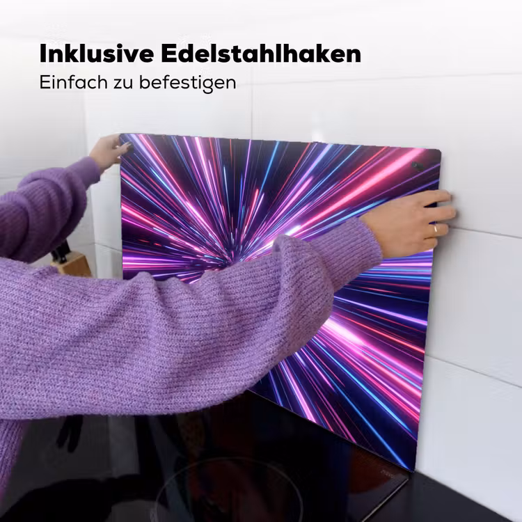 Lichtsnelheid - Ruimte - Roze - Paars Inductie beschemer met haakjes klein -ky-ophangen-de