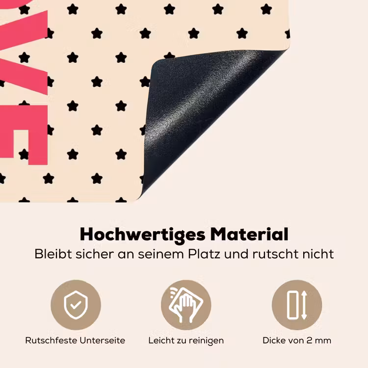Love - Stippen - Roze Inductie beschemer met haakjes klein -ky-onderkant-de