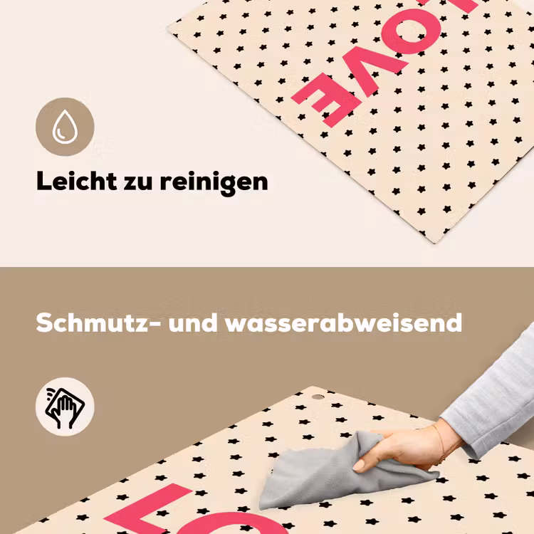 Love - Stippen - Roze Inductie beschemer met haakjes klein -ky-schoon-de