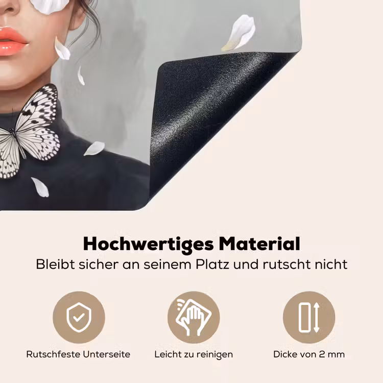 Lelies - Portret - Wit Inductie beschemer met haakjes klein -ky-onderkant-de