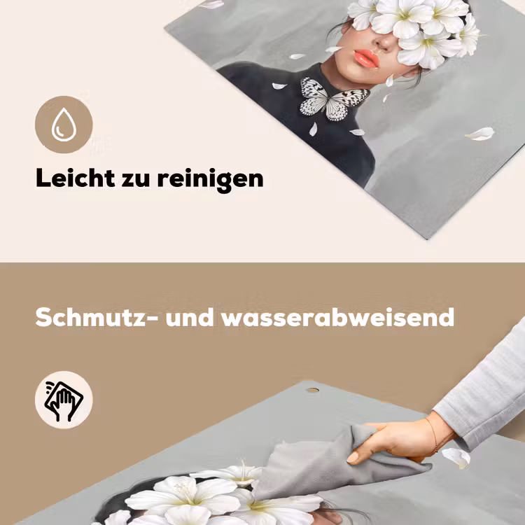 Lelies - Portret - Wit Inductie beschemer met haakjes klein -ky-schoon-de