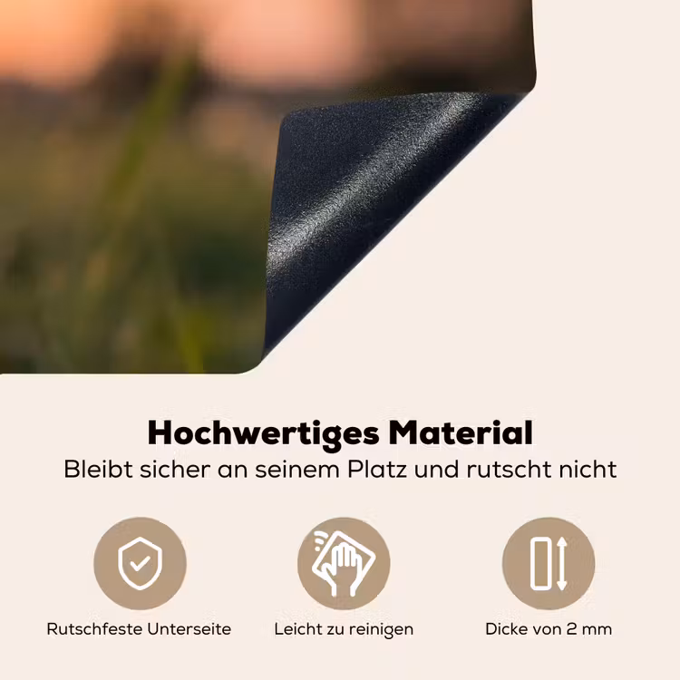 Paardenbloem - Zonsondergang - Veld Inductie beschemer met haakjes klein -ky-onderkant-de