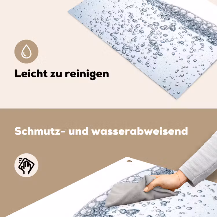 Luchtbellen - Water - Dynamisch Inductie beschemer met haakjes klein -ky-schoon-de