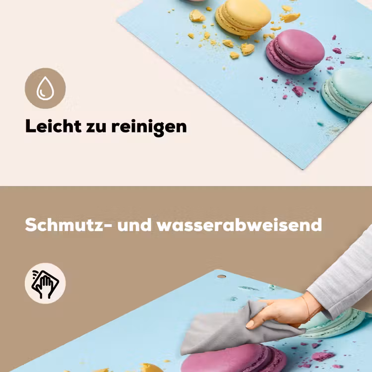 Macarons - Kleurrijk - Pastel Inductie beschemer met haakjes klein -ky-schoon-de