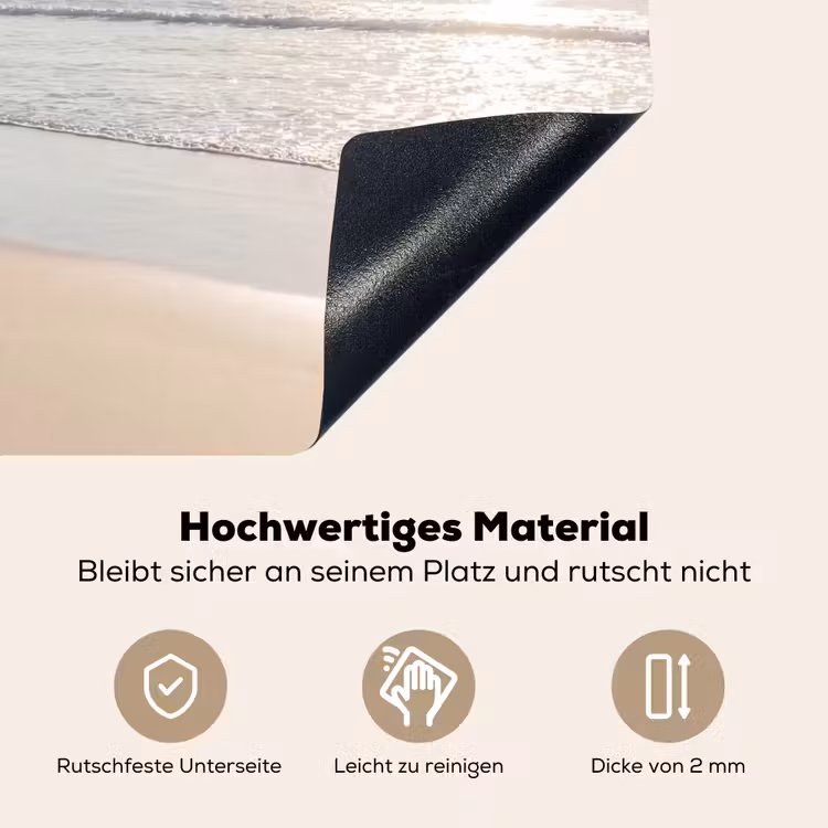 Zee - Zon - Zand Inductie beschemer met haakjes klein -ky-onderkant-de