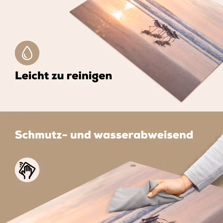 Zee - Vogels - Strand Inductie beschemer met haakjes klein -ky-schoon-de