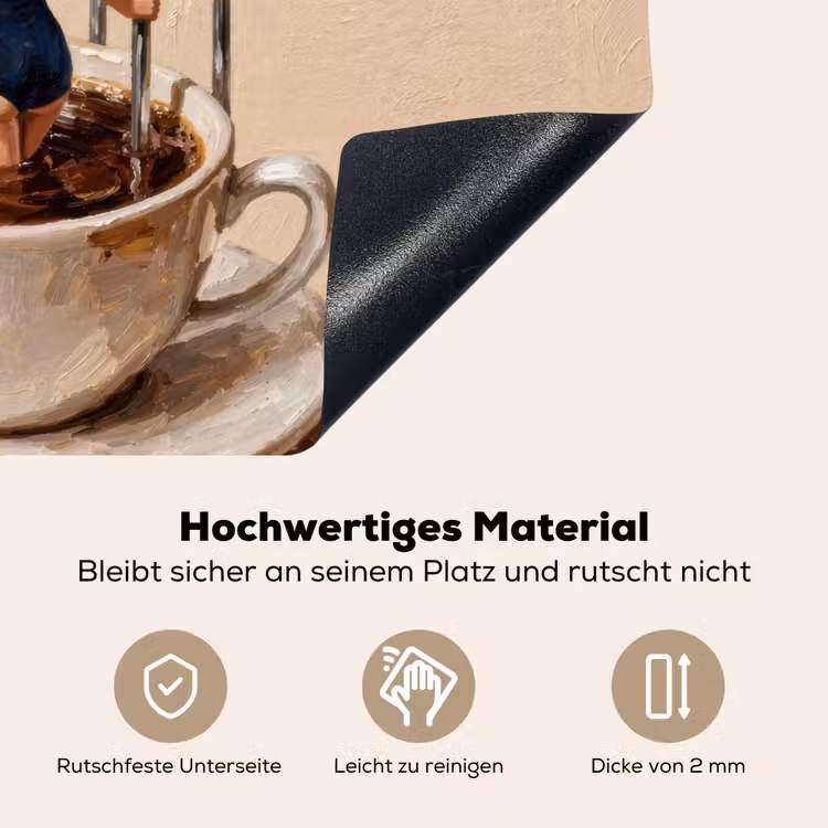 More espresso - Koffie - Eend Inductie beschemer met haakjes klein -ky-onderkant-de
