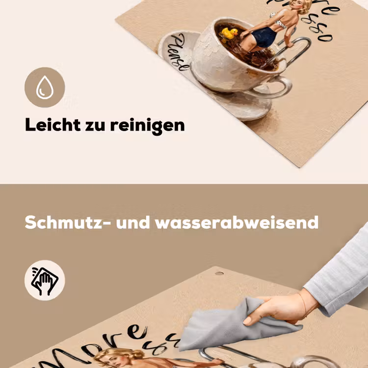 More espresso - Koffie - Eend Inductie beschemer met haakjes klein -ky-schoon-de