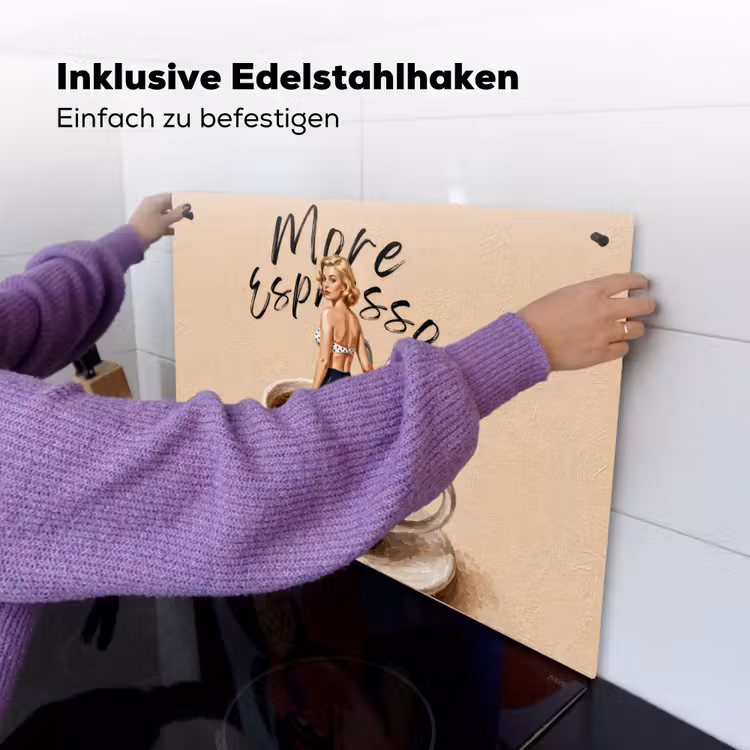 More espresso - Koffie - Eend Inductie beschemer met haakjes klein -ky-ophangen-de
