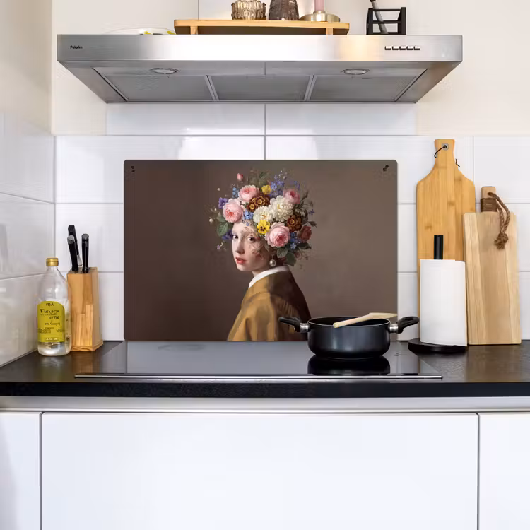 Meesterwerk -  Modern - Kleurrijk Inductie beschemer met haakjes klein -sfeer2