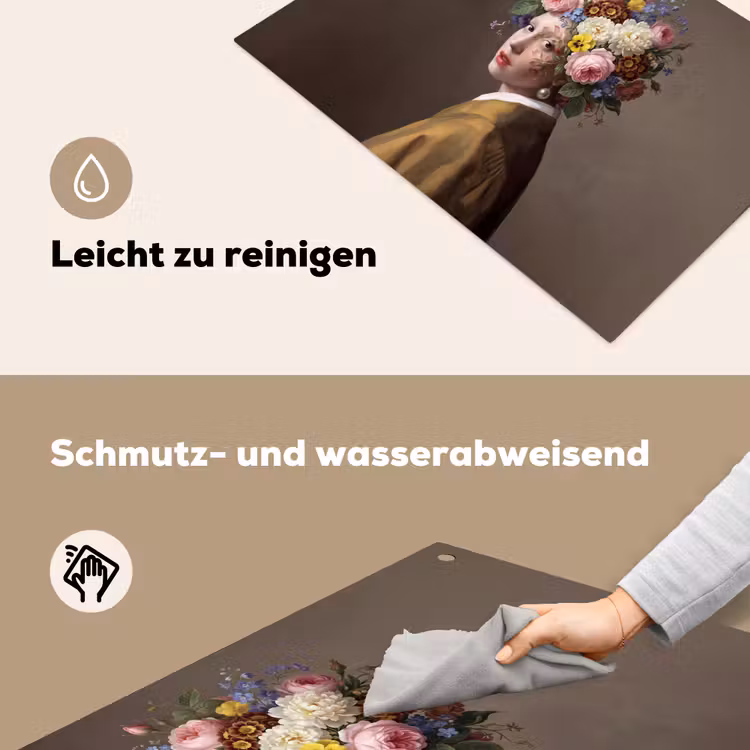 Meesterwerk -  Modern - Kleurrijk Inductie beschemer met haakjes klein -ky-schoon-de