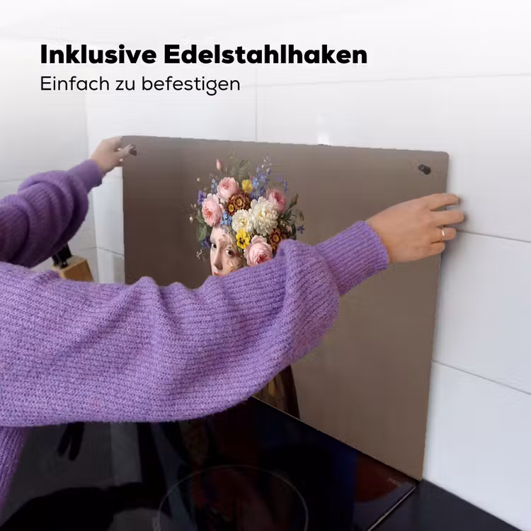 Meesterwerk -  Modern - Kleurrijk Inductie beschemer met haakjes klein -ky-ophangen-de