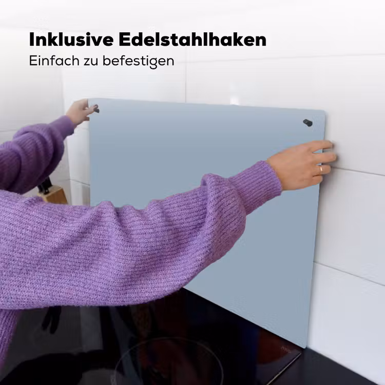Mellow - Breeze - Blauw Inductie beschemer met haakjes klein 777 -ky-ophangen-de