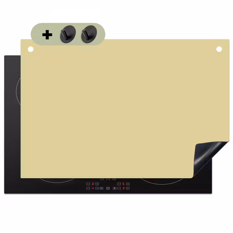 Mellow - Touch - Geel Inductie beschemer met haakjes klein 777 -3d