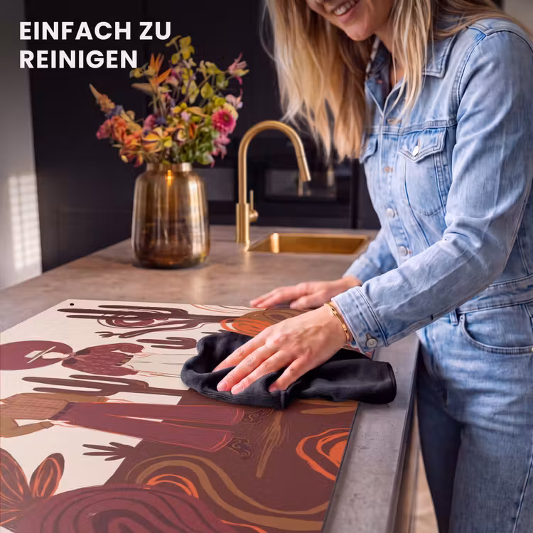 Mensen - Cowboykleding - Westerse stijl - Illustratie - Bruin Inductie beschemer met haakjes klein -ky-schoon-de