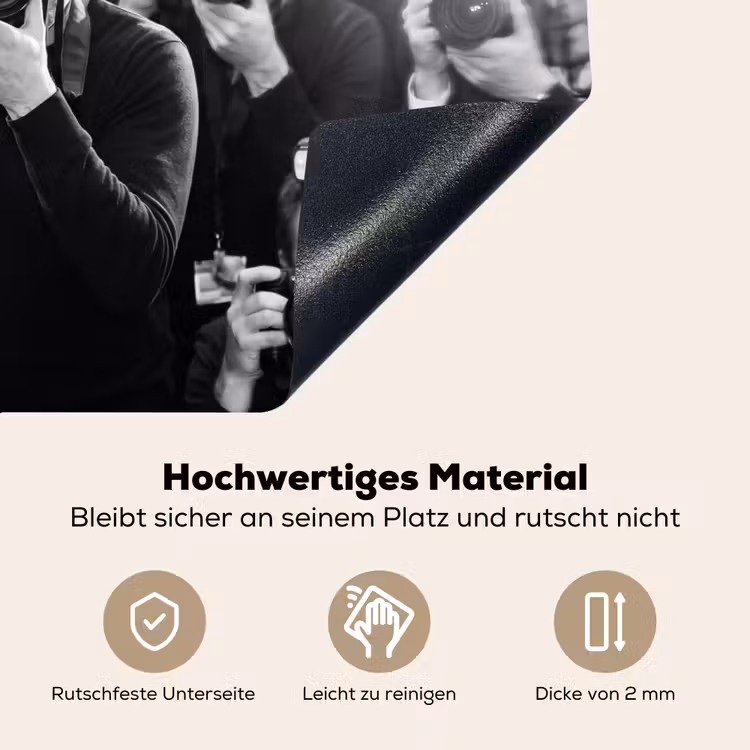 Mensen - Camera - Flitslicht - Zwart-wit - Media Inductie beschemer met haakjes klein -ky-onderkant-de