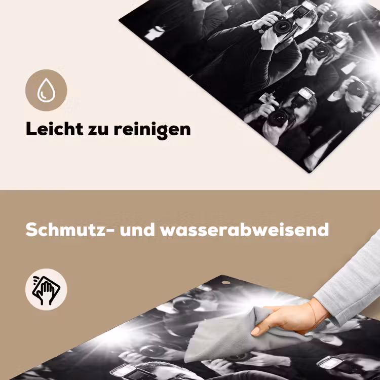 Mensen - Camera - Flitslicht - Zwart-wit - Media Inductie beschemer met haakjes klein -ky-schoon-de