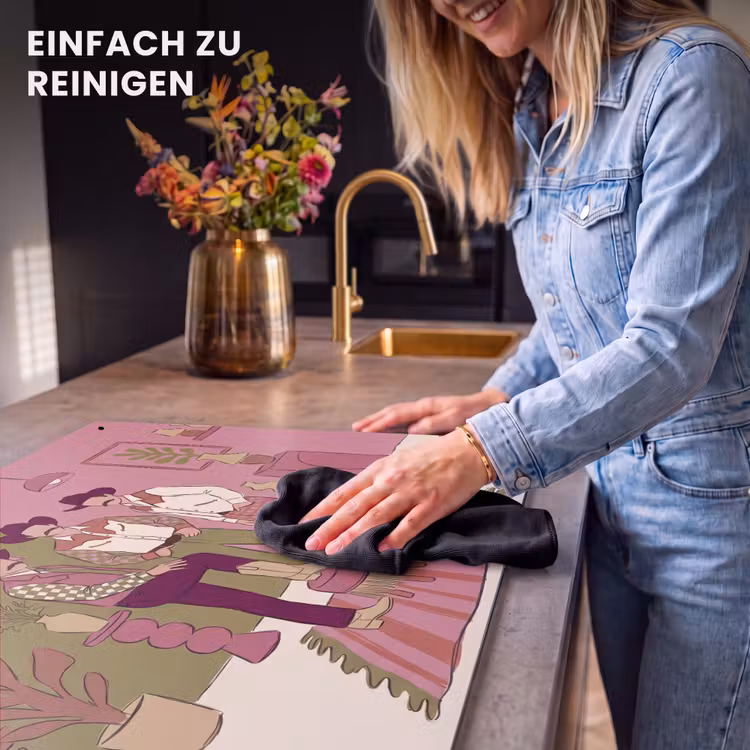 Mensen - Mannen - Hoeden - Retro - Interieur Inductie beschemer met haakjes klein -ky-schoon-de