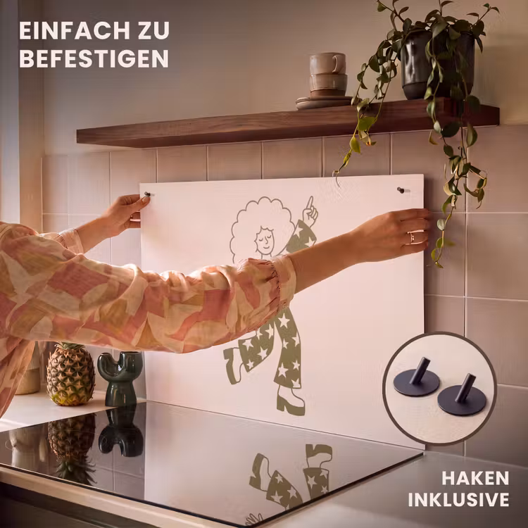 Mensen - Dansend - Feest - Vintage - Groen Inductie beschemer met haakjes klein -ky-ophangen-de