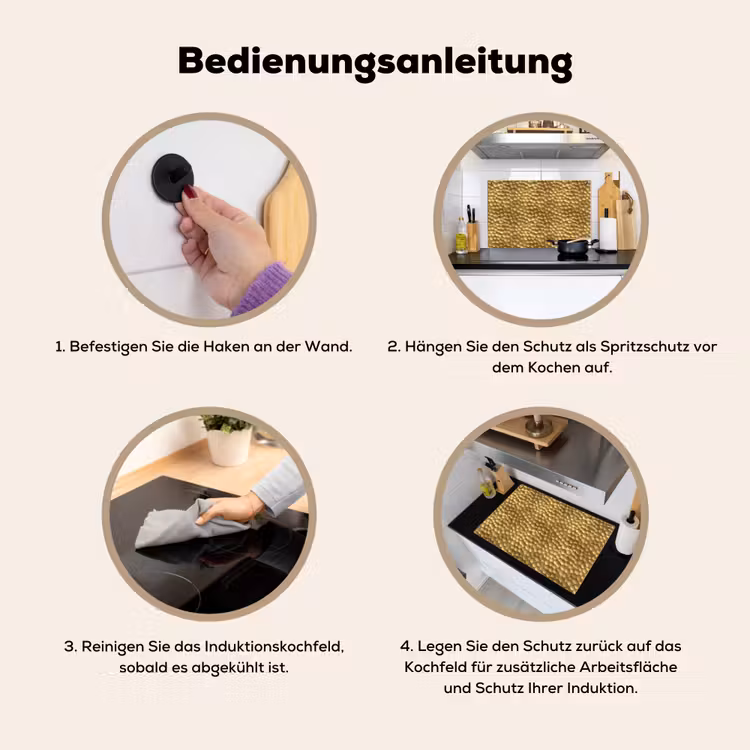 Metaal - Dynamisch - Goud Inductie beschemer met haakjes klein 777 -ky-gebruik-de