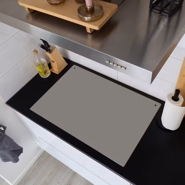 Mineral - Grey - Grijs Inductie beschemer met haakjes klein 777 -sfeer1