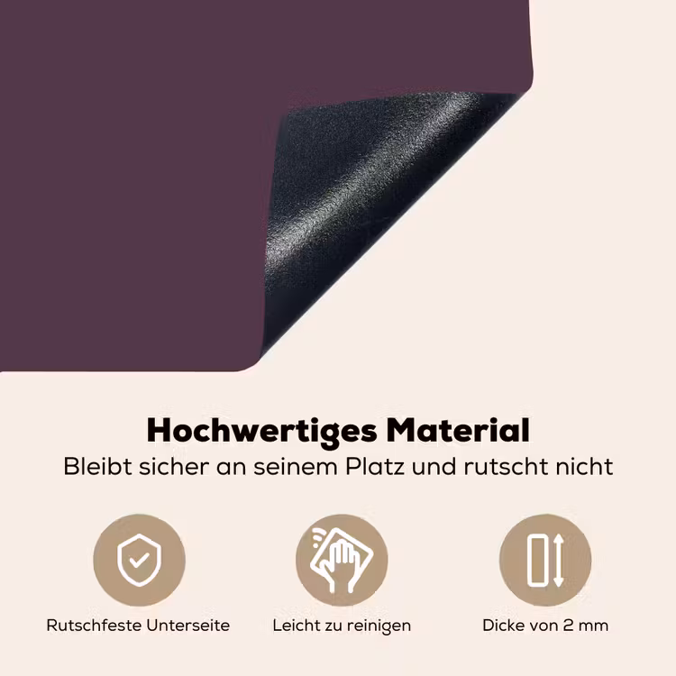 Midnight - Plum - Paars Inductie beschemer met haakjes klein 777 -ky-onderkant-de