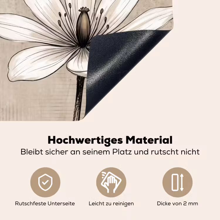 Modern - Design - Wit Inductie beschemer met haakjes klein -ky-onderkant-de