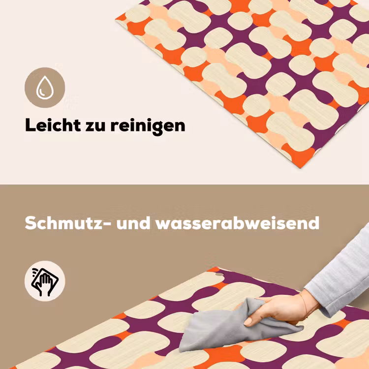 Modern - Patroon - Kleurrijk Inductie beschemer met haakjes klein 777 -ky-schoon-de