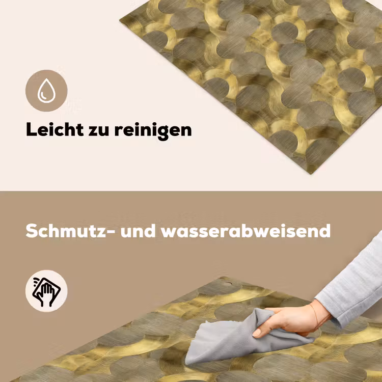 Modern - Geometrisch - Goud Inductie beschemer met haakjes klein 777 -ky-schoon-de