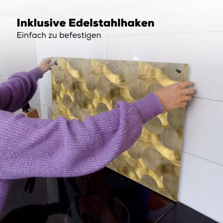 Modern - Geometrisch - Goud Inductie beschemer met haakjes klein 777 -ky-ophangen-de