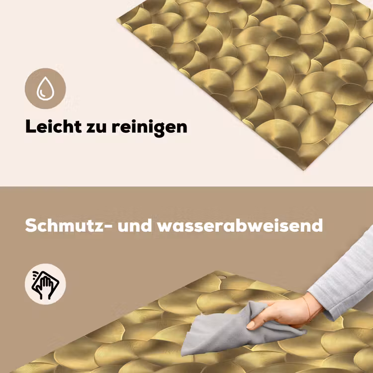 Modern - Cirkel - Goud Inductie beschemer met haakjes klein 777 -ky-schoon-de