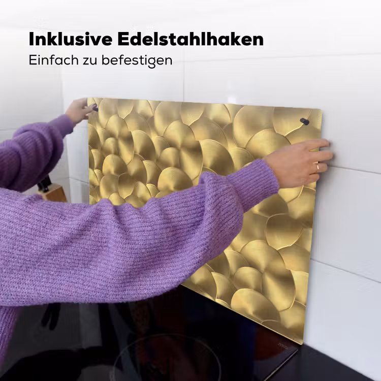 Modern - Cirkel - Goud Inductie beschemer met haakjes klein 777 -ky-ophangen-de