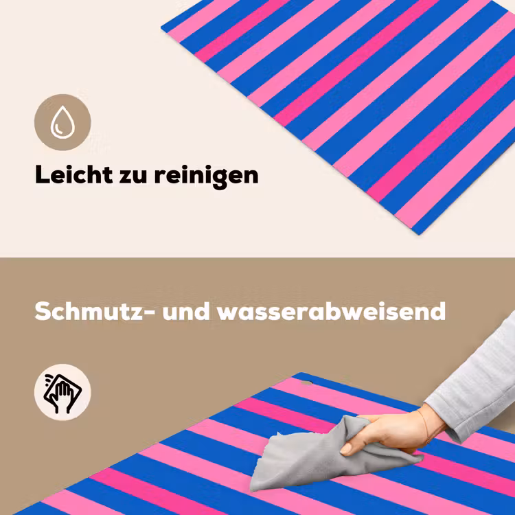 Modern - Optisch - Roze Inductie beschemer met haakjes klein 777 -ky-schoon-de