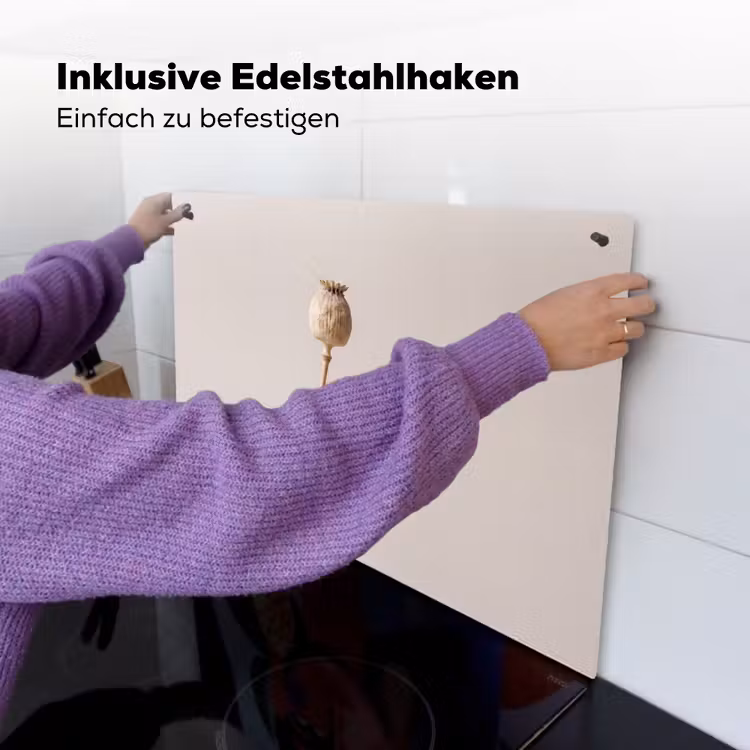 Papaverbollen - Droogbloemen - Minimalistisch - Beige - Rustig Inductie beschemer met haakjes klein -ky-ophangen-de