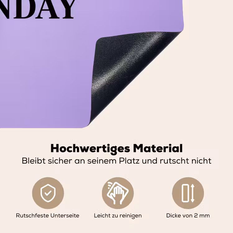 Maandag - Mok - Koffie - Paars Inductie beschemer met haakjes klein -ky-onderkant-de