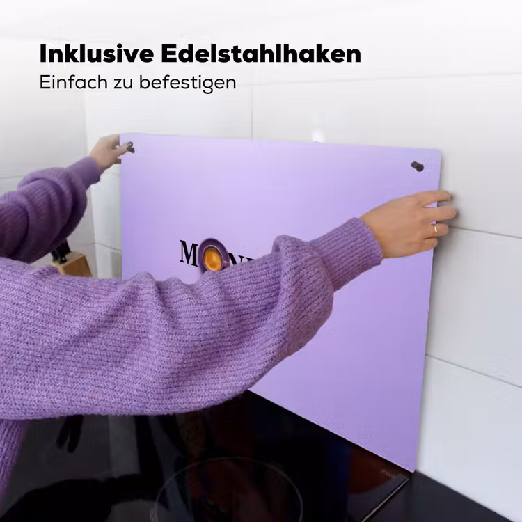 Maandag - Mok - Koffie - Paars Inductie beschemer met haakjes klein -ky-ophangen-de