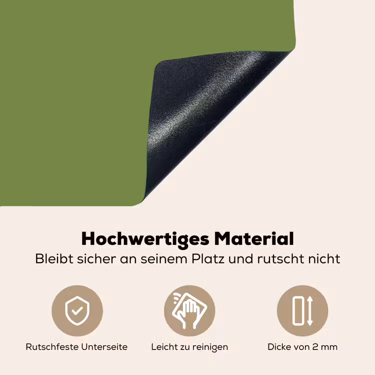 Moss - Green - Groen Inductie beschemer met haakjes klein 777 -ky-onderkant-de