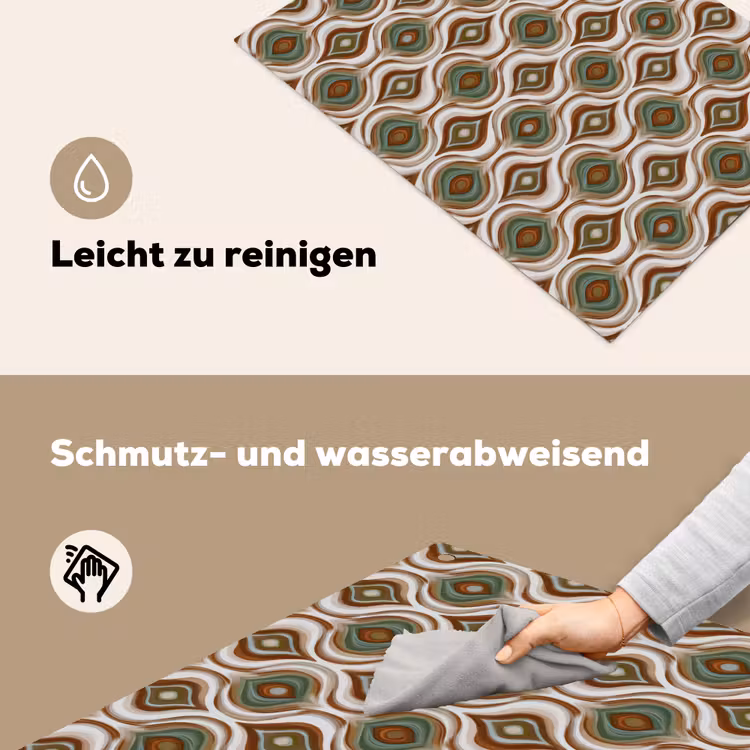 Motief - Patroon - Kleurrijk Inductie beschemer met haakjes klein 777 -ky-schoon-de