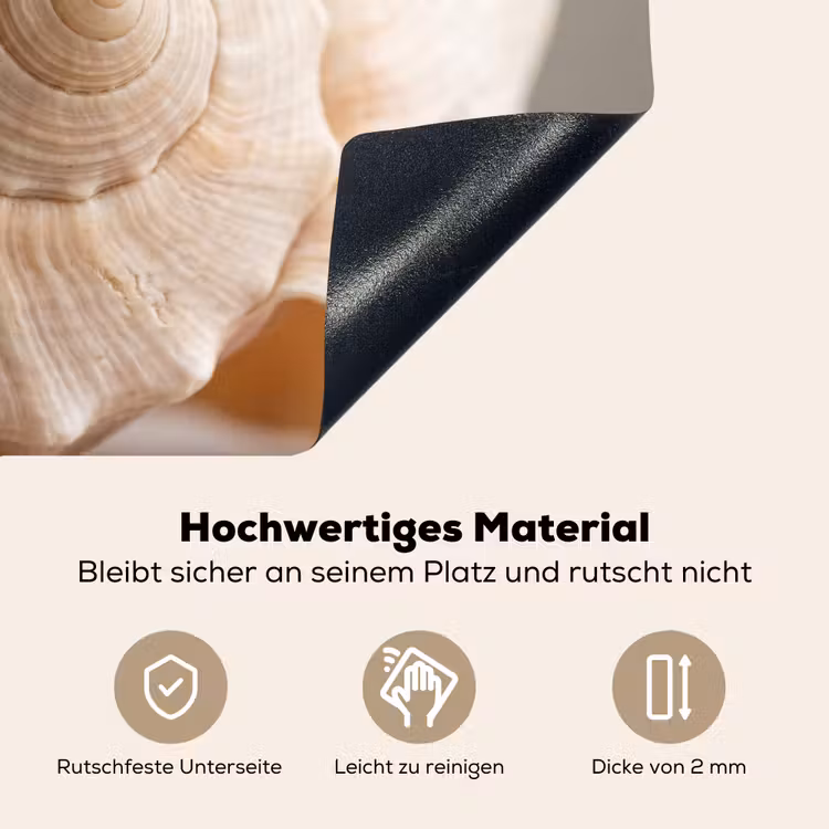 Schelp - Detail - Beige Inductie beschemer met haakjes klein -ky-onderkant-de