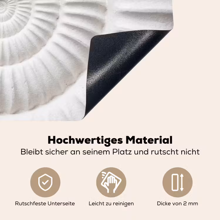 Schelp - Spiraal - Wit Inductie beschemer met haakjes klein -ky-onderkant-de