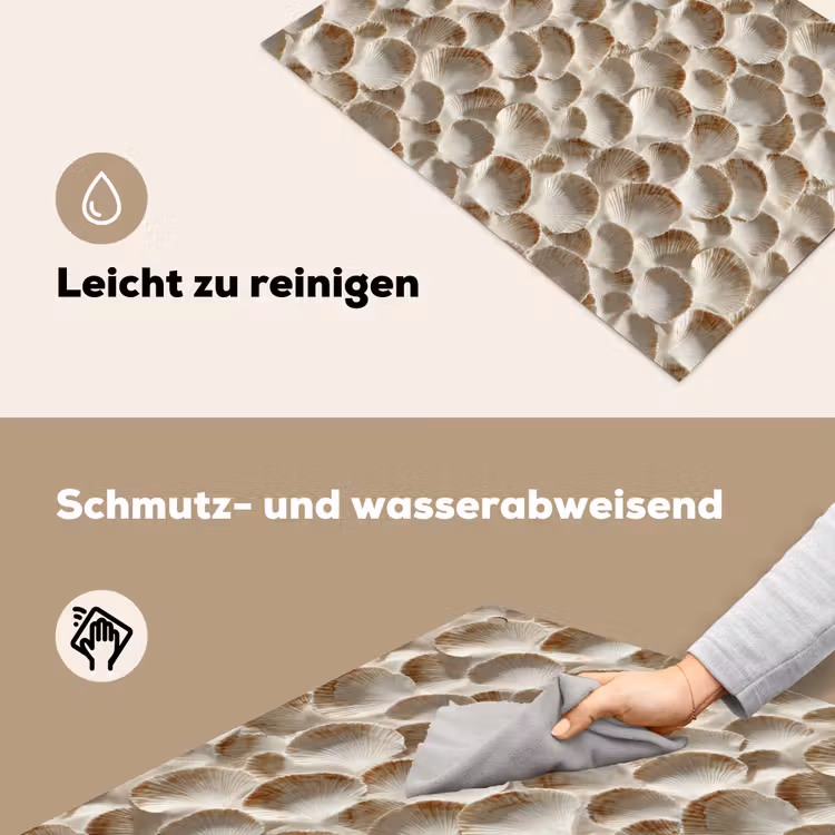 Schelpen - Waaiervorm - Wit Inductie beschemer met haakjes klein 777 -ky-schoon-de