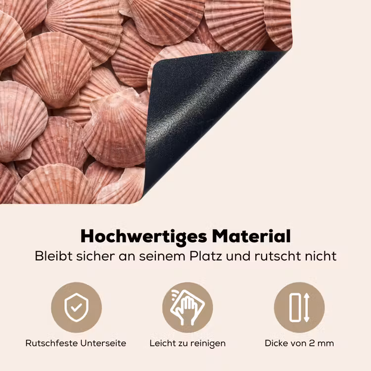 Schelpen - Patroon - Roze Inductie beschemer met haakjes klein -ky-onderkant-de